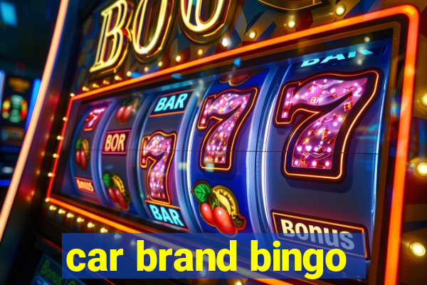 car brand bingo